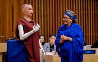Robot Says AI Will Save the World