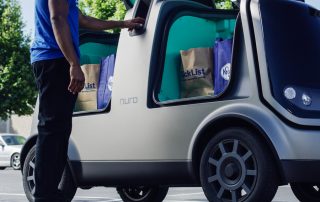 Service to Deliver from Grocery Shelves to Home Via AI Vehicles