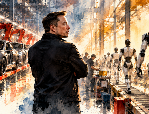 Musk Bets Tesla’s Future on Robots